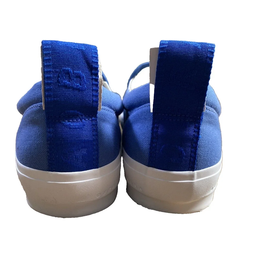 NEW OBRA 240 Canvas Low Wrap Sneakers Blue Men's 9.5 Slip-On Made in Brazil